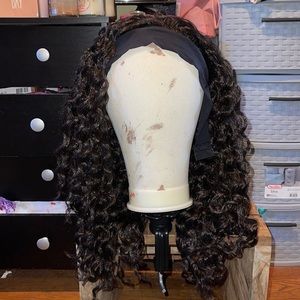 New! Wavy headband wig 1B